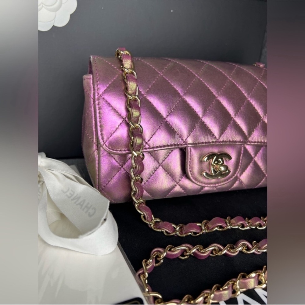 Chanel Classic Flap Mini Rectangular Iridescent M… - image 3